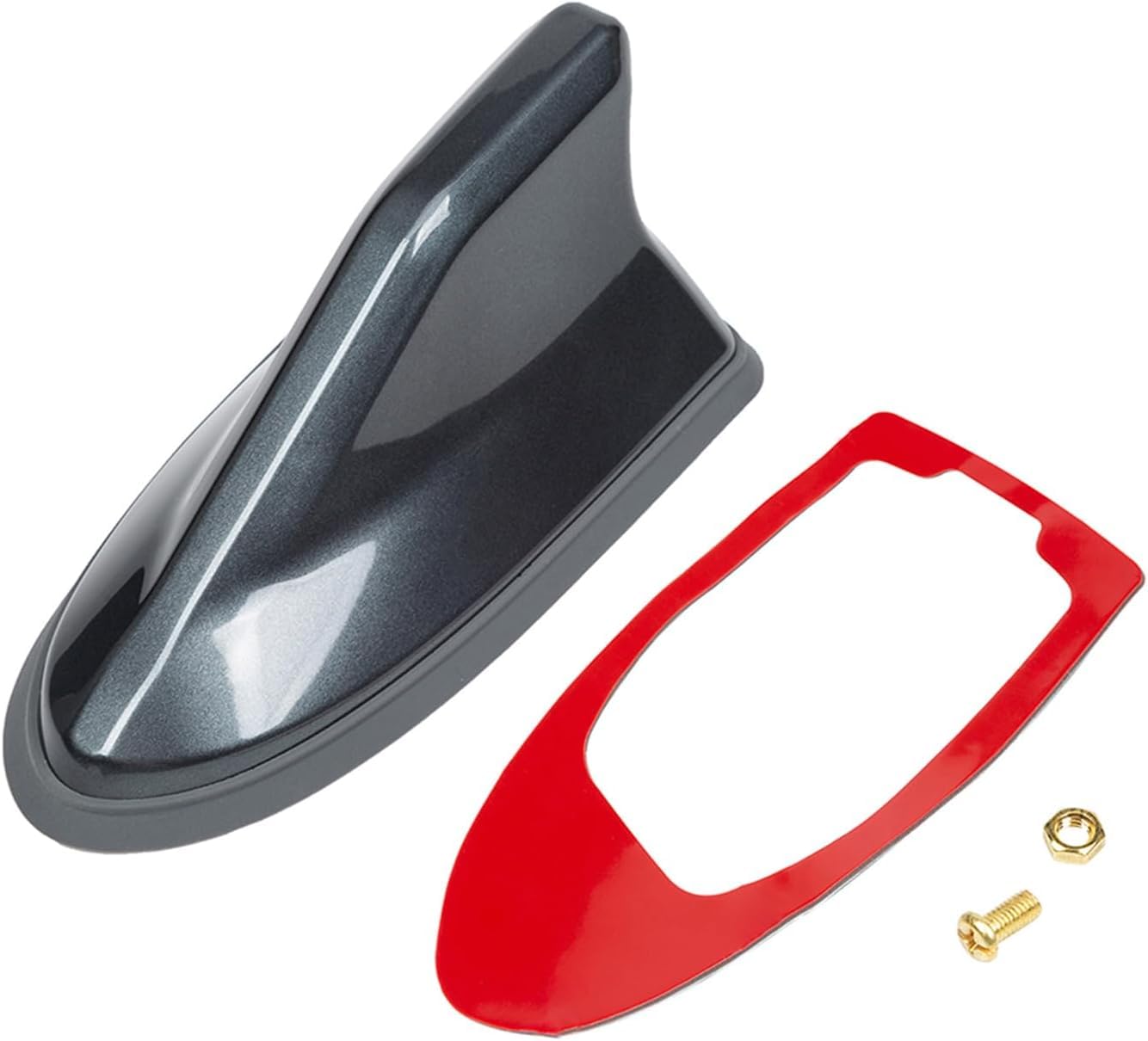 Antena de Aleta de tiburón para Coche,para Audi A1 A2 A3 A4 A5 A6 A7 A8 Q2 Q3 Q5 Q7 S3 S4 S5 S6 S7 S8 TT TTS RS3-RS6,Coche Techo Superior Radio Antena Aleta Accesorios Coche,F/Silver