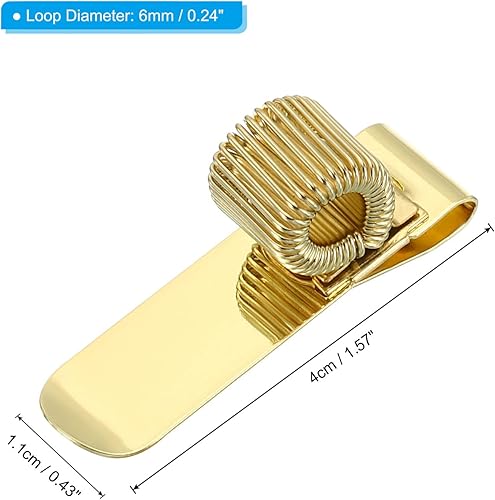 Miniatura 2 de PATIKIL Clips para portalápices, 3 piezas de metal horizontal portátil de un solo resorte organizador de lápices para oficina, negocios, cuaderno de