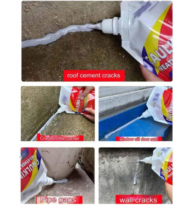Slab Concrete Crack Waterproof Repair Sealant,Waterproof Insulating Sealant,Strong Invisible Waterproof Anti-Leakage Agent,Crack Repair Waterproof Adhesive,Quick-Drying Sealing Adhesive (1pcs)