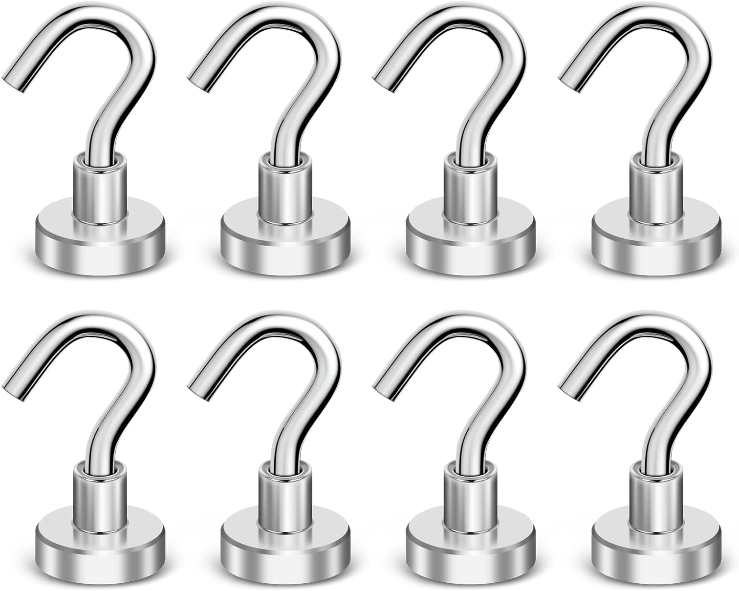 Vicloon Hooks Heavy Duty, 12Pcs 22lb+ Strong Neodymium Hooks, with Hooks