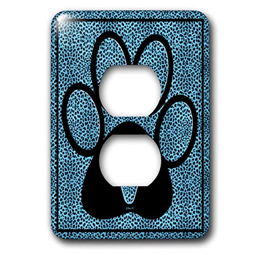Cache-prise patte de chat bleu contre les dangers électriques des bébés curieux
