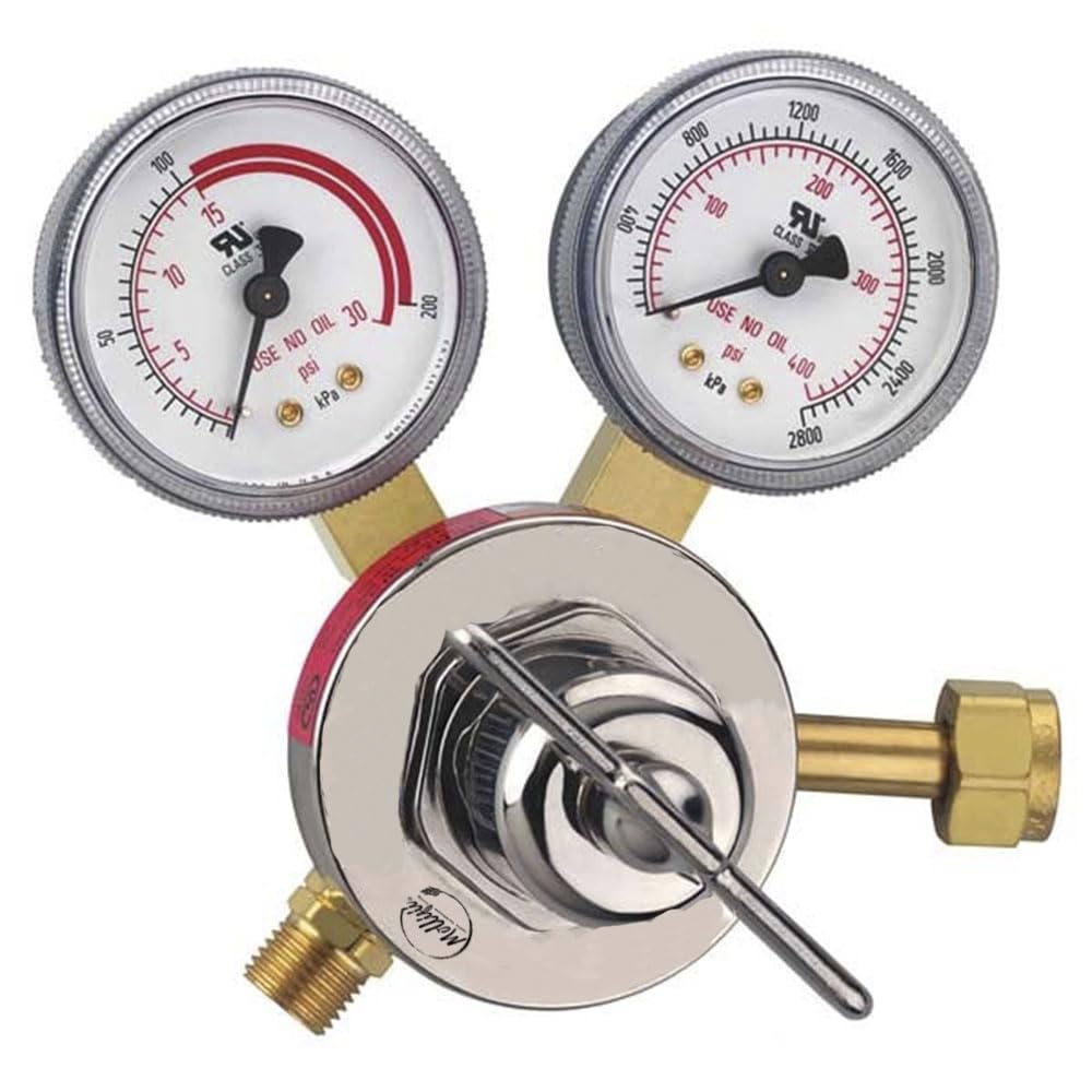 Gas Regulator Single Stage, CGA 200, Use With: Acetylene, Mfr: 30-15-200-A