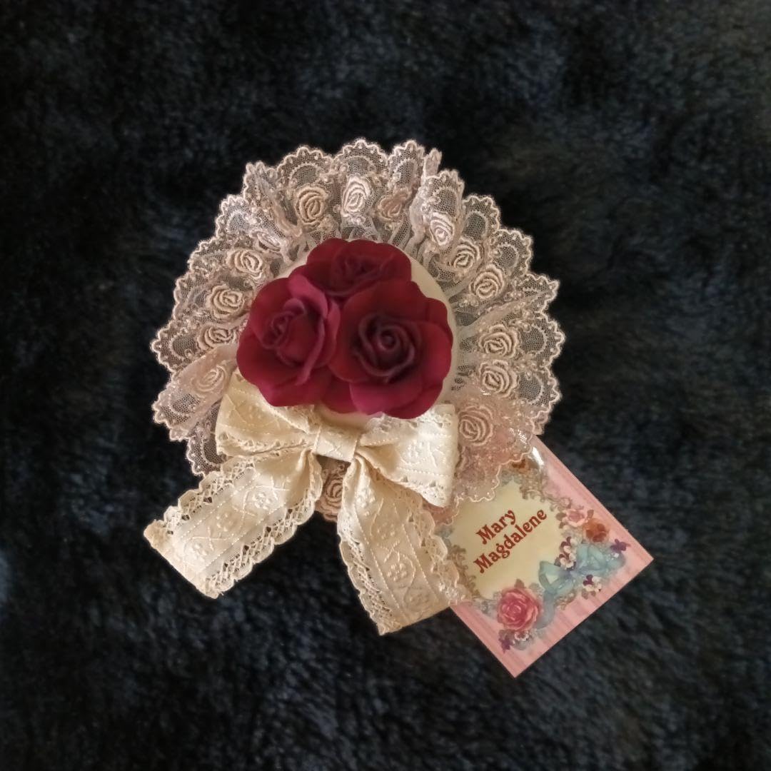 メアリーマグダレン　メリアローズヘッドドレス　シェルローズ 新品 タグ付き メアリーマグダレン シェルローズ メリアローズヘッド