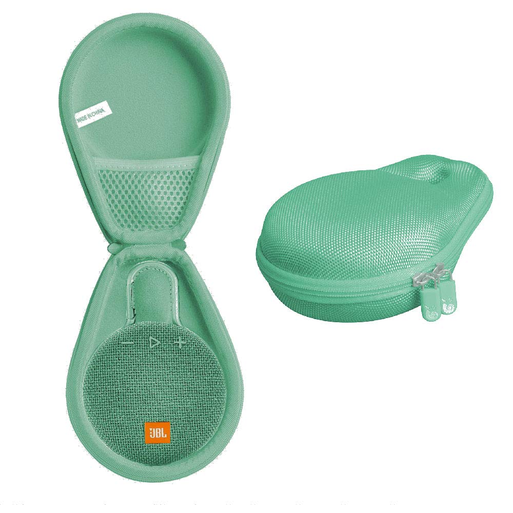 Hermitshell Travel Case Fits JBL Clip 3 Portable Waterproof Wireless Bluetooth Speaker (Light Green)