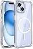 Minesk iPhone 13- 14 için MagShield Serisi MagSafe ile Uyumlu Köşe Korumalı Şeffaf Hybrid Kılıf Ultra Güçlü Manyetik Çember ve Kristal Berraklığında Materyal Premium Kalite Kılıf 13 - 14