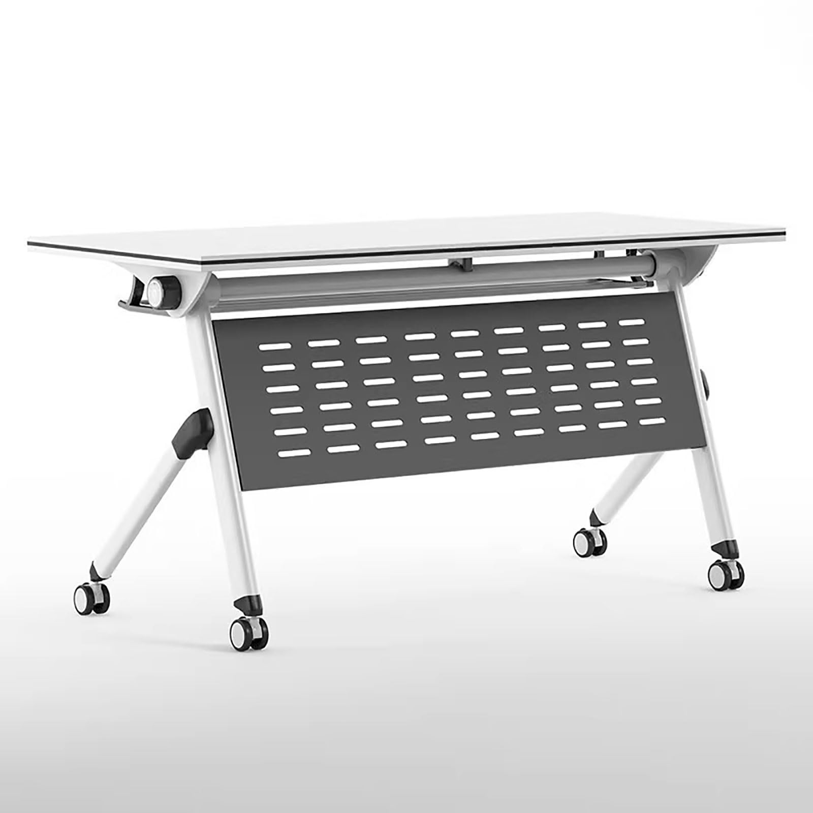 Składane biurko do biura, ruchomy stół konferencyjny do domu i gier, łatwy montaż, nowoczesny design, 4 szt., 120 x 50 cm, wszechstronne meble do sali konferencyjnej