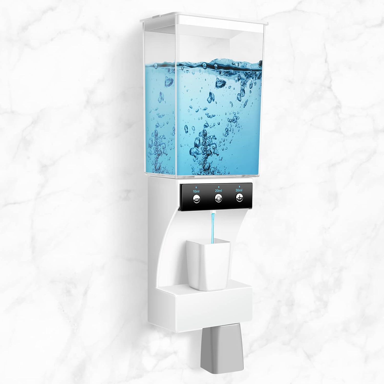 HMPBEFU Mouthwash Dispenser for Bathroom, 750ml(25 Oz) Dispensers with 2pcs