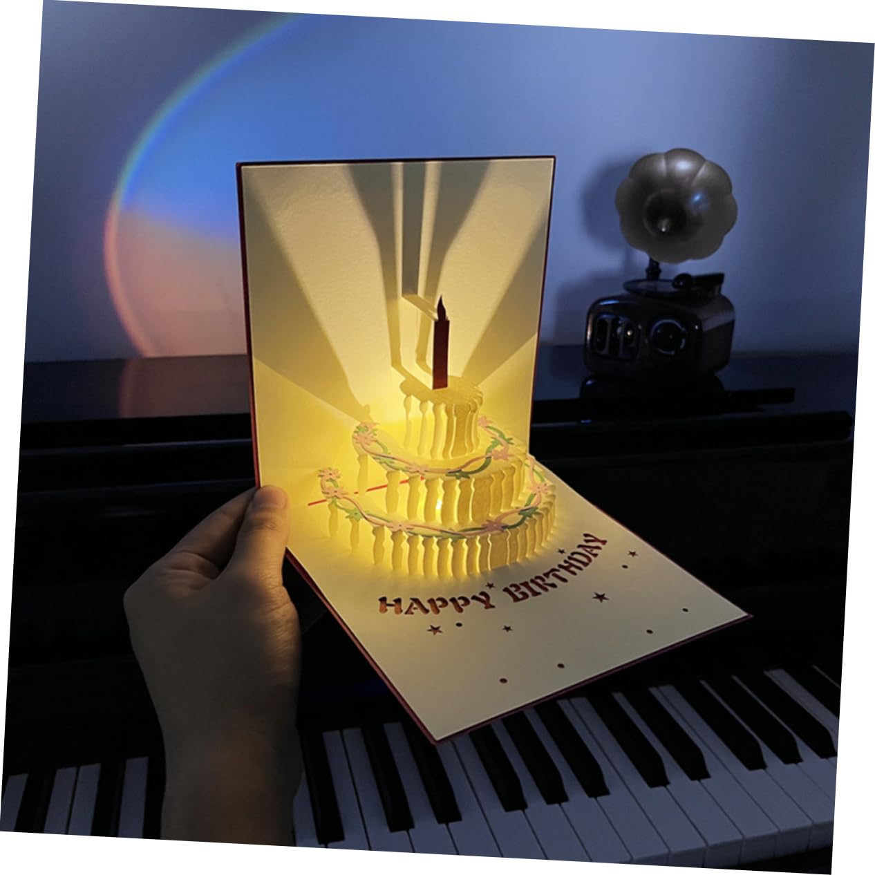 Ciieeo 5stücke Geburtstagskarte Mit Musik Und Licht Kreative Popup Grußkarte Für Besondere Anlässe Festliche Und Herzliche