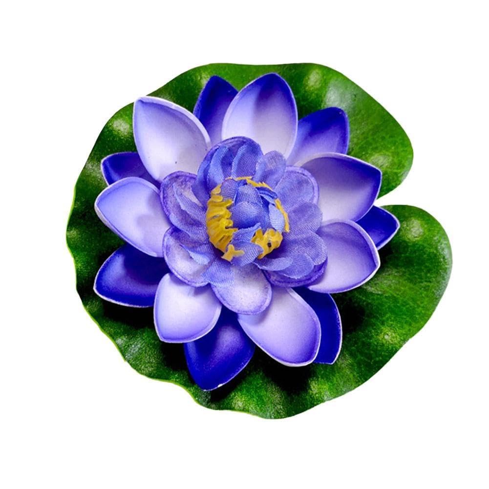 10 cm fiore artificiale galleggiante pianta finta realistica paesaggio ninfea per laghetto micro decorazione giardino