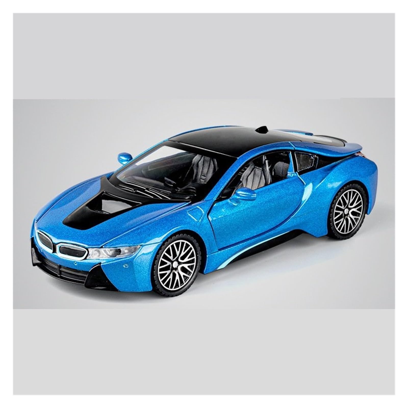 UIFCOG Die Cast Collectible Car Model 1:32 For BWM I8 Alloy Metal Diecast Car Model Display Ornaments(Blue)