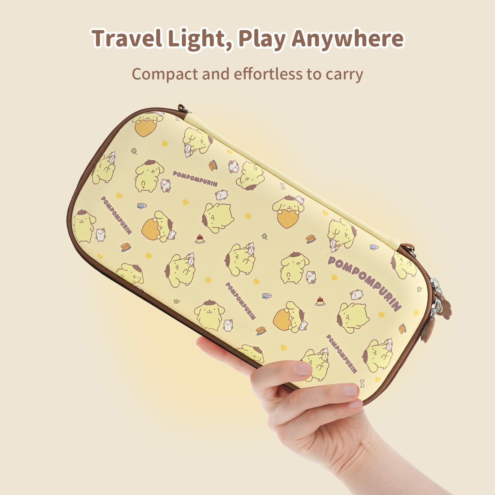 Kuitmor Tragetasche Kompatibel mit Switch 2 (2025) 7,9 Zoll, Hartschalen Reisetasche mit 12 Spielkarten-Steckplätzen
