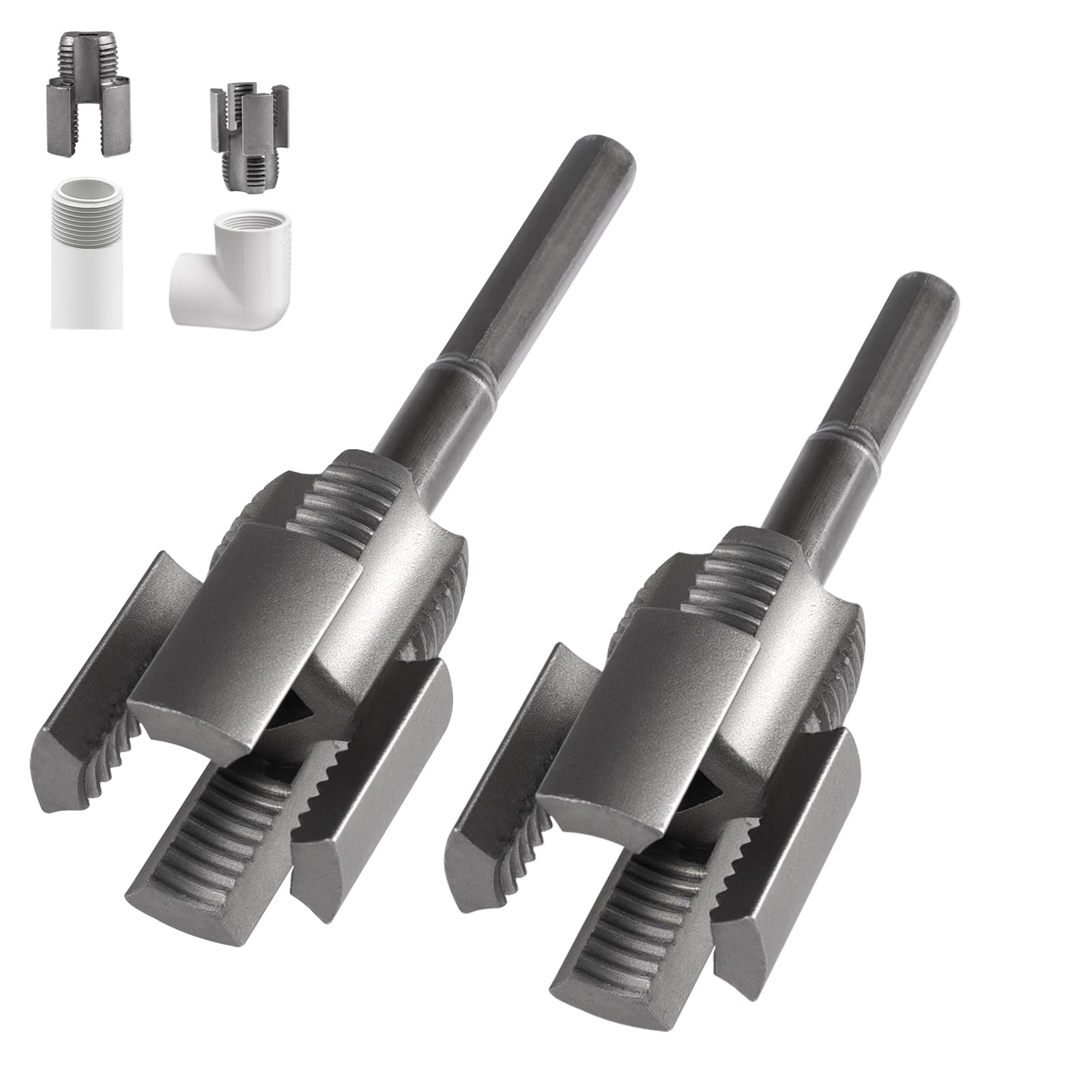 Kit filettatore per tubi in PVC Points Filettatura interna ed esterna