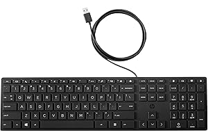 HP 320K Wired Keyboard: For Efficient Typing and Comfort