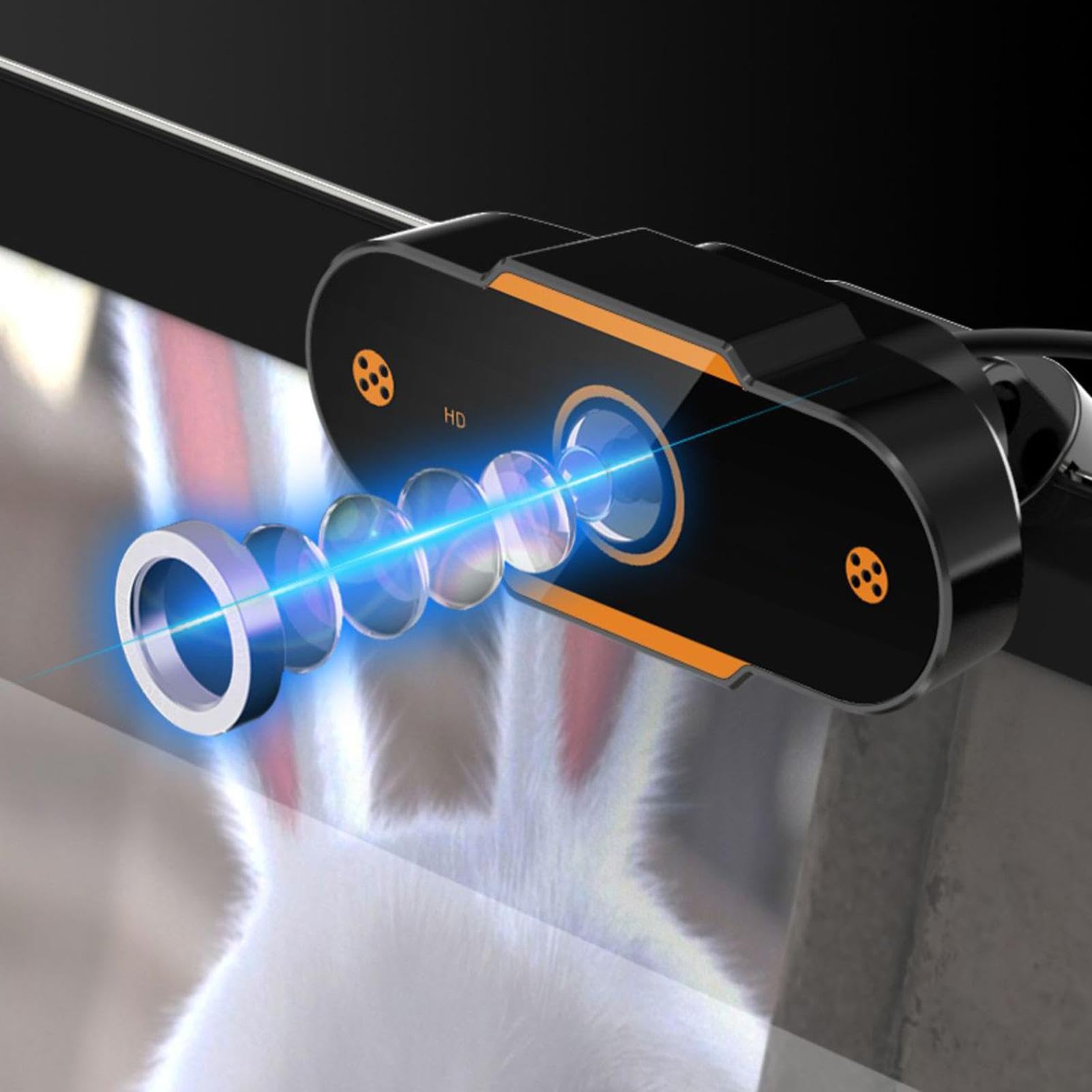 Web CAM USB - Webcam de transmisión sin Controlador, cámara USB Plug and Play | Cámara Web HD con Integrado, Lente Gran Angular para Ordenador de Escritorio, Ordenador portátil, videollamada