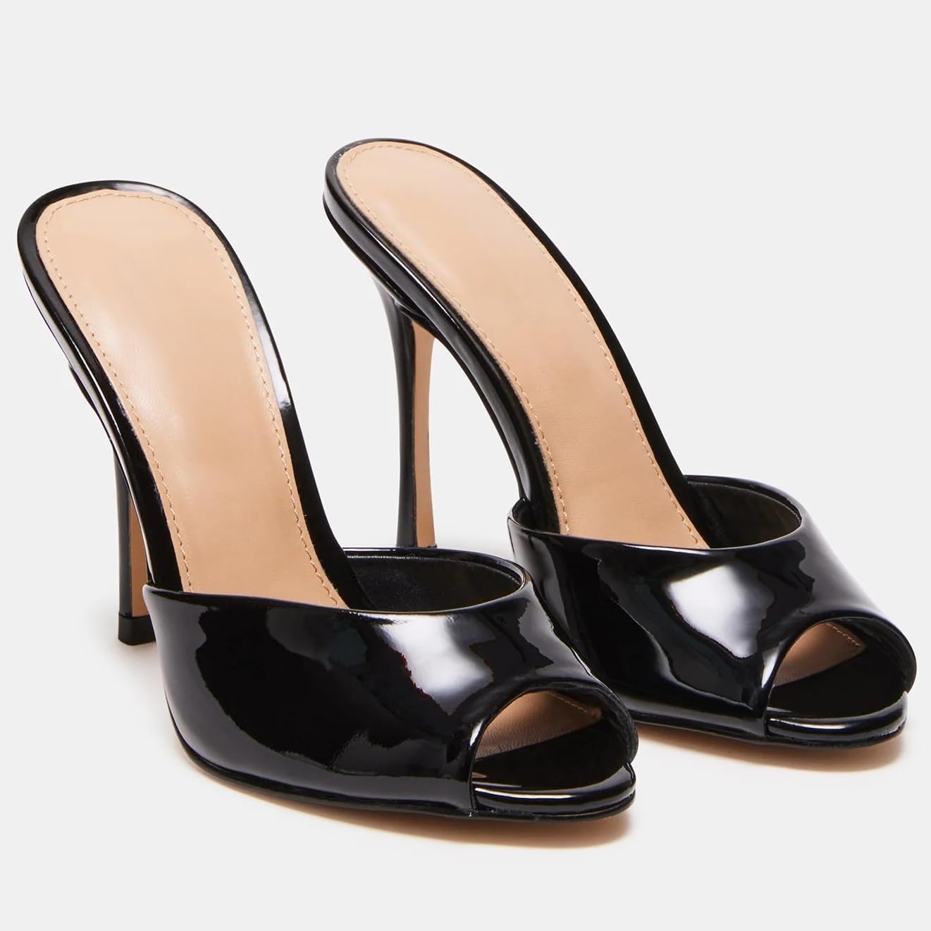 Mesh Mule Heels for Women with 4 Inch Stiletto Heel - Image 5