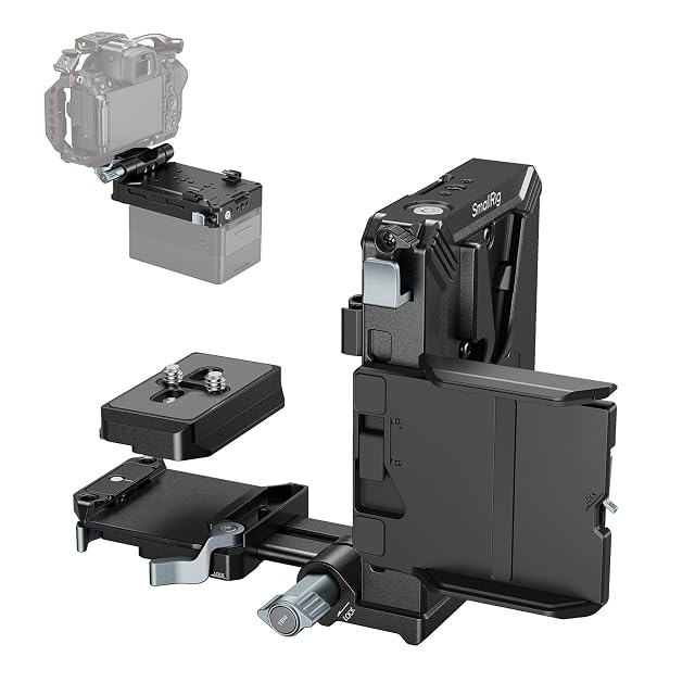 SmallRig SMALLRIG Upgraded V Mount Battery Plate Kit,w/Quick Release Plate for Arca
