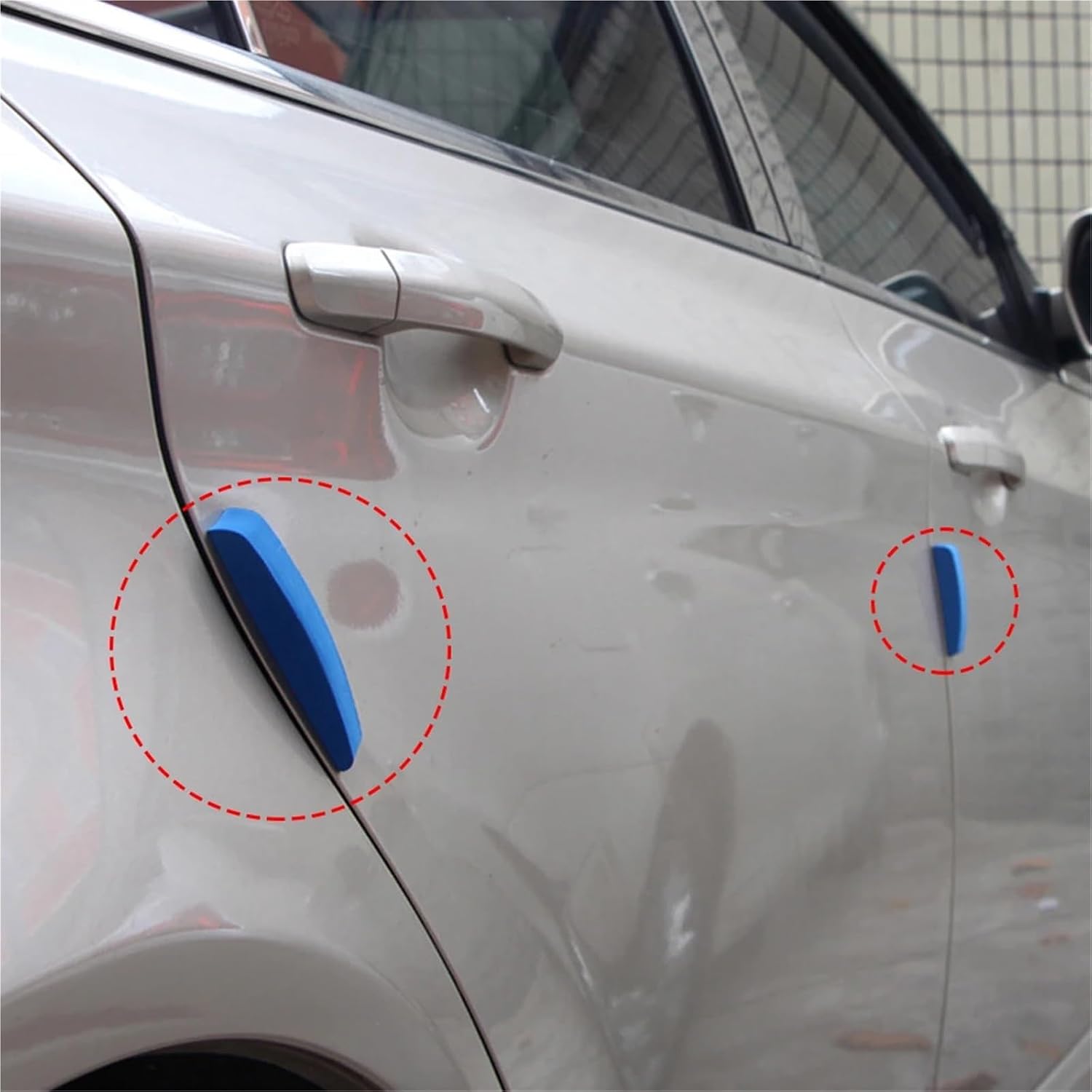 4Pcs Car Door Anticollision Foam(Orange)