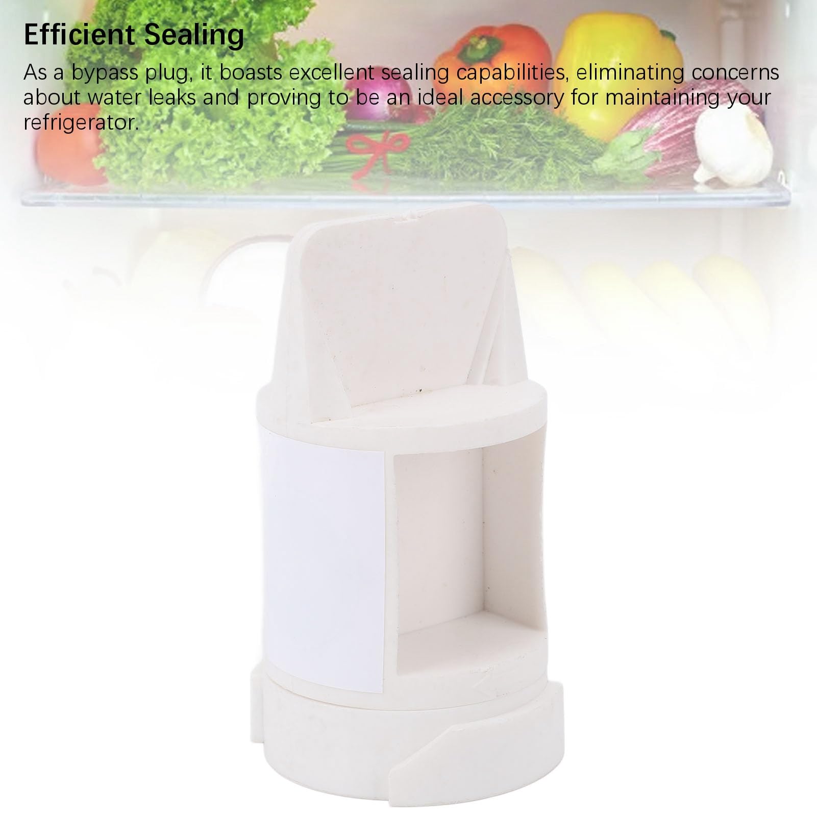 Brrnoo Tapón de Congelación, ABS Wr17X33825 Wr17X33825 Tapón de Derivación del Filtro de Derivación de Agua del Refrigerador Gama de Marcas y Modelos de Refrigeradores