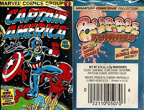 Bubble Funnies #3 - Captain America (Amurol Miniature Comic Book Collection 1981)
