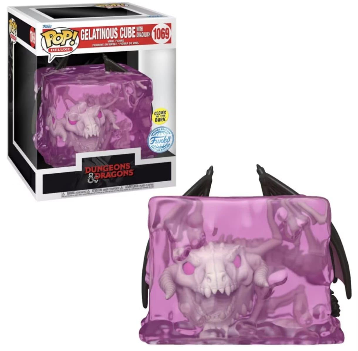 Funko Pop Deluxe Gelatinous Cube Figurine with Dracolich Dungeons and Dragons