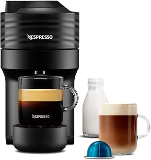 Nespresso ENV90.B Vertuo Pop Automatic Pod coffee machine for Americano, Decaf, Espresso by Magimix in Liquorice Black