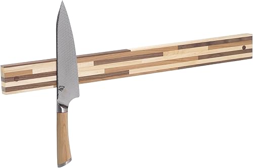 wooDsom Tira magnética de doble resistencia, soporte fabricado en Estados Unidos (bloque de carnicero, 24 pulgadas)