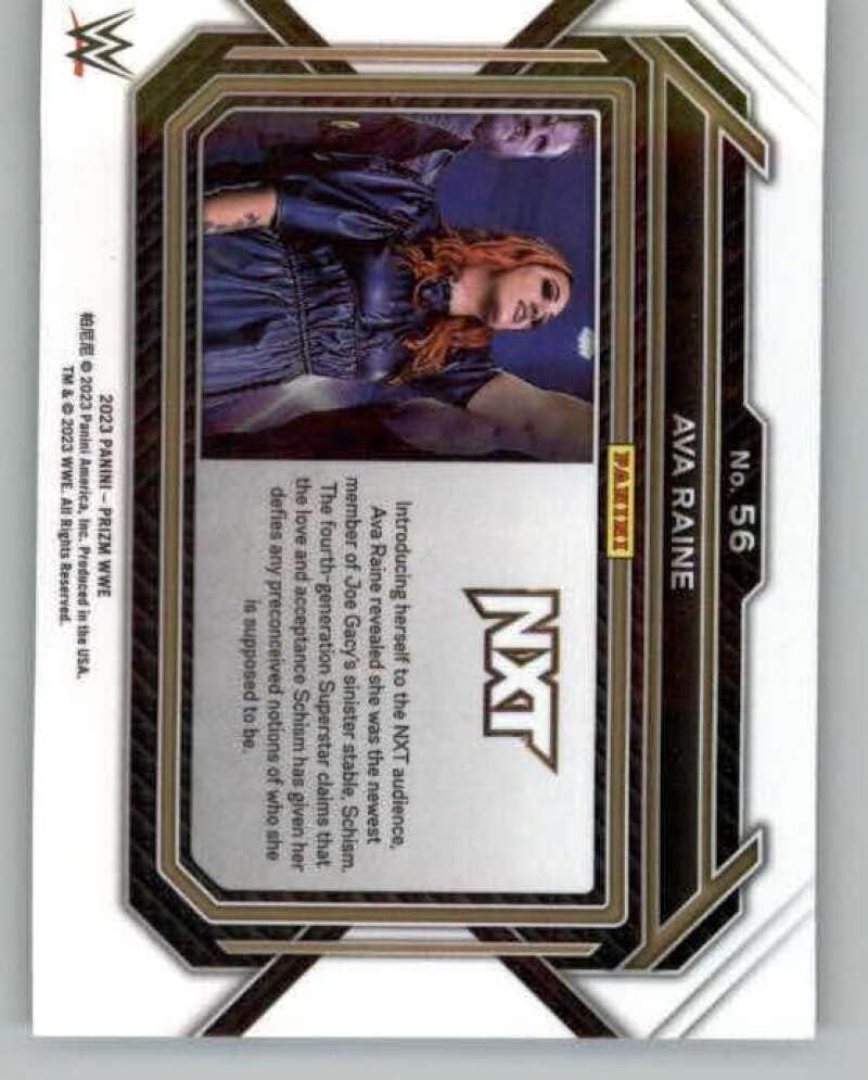 Miniatura 2 de 2023 Panini Prizm WWE #56 Ava Raine NXT Wrestling Trading Card