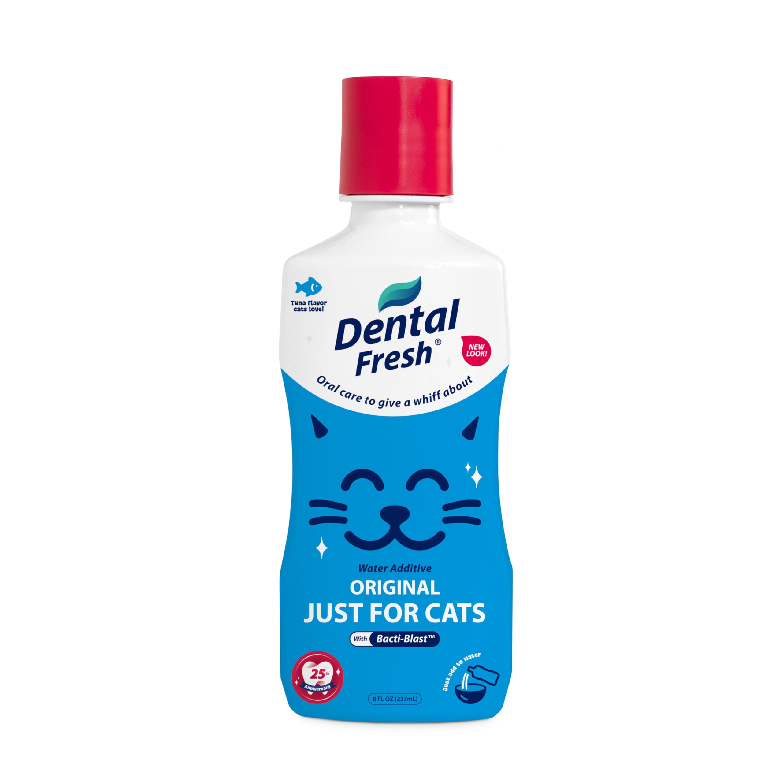 Dental Fresh Cat Water Additive, Tuna Flavor Dental Care – Easy Oral Care, Cleaner Teeth, Fresh Breath and Tartar Support for Cats