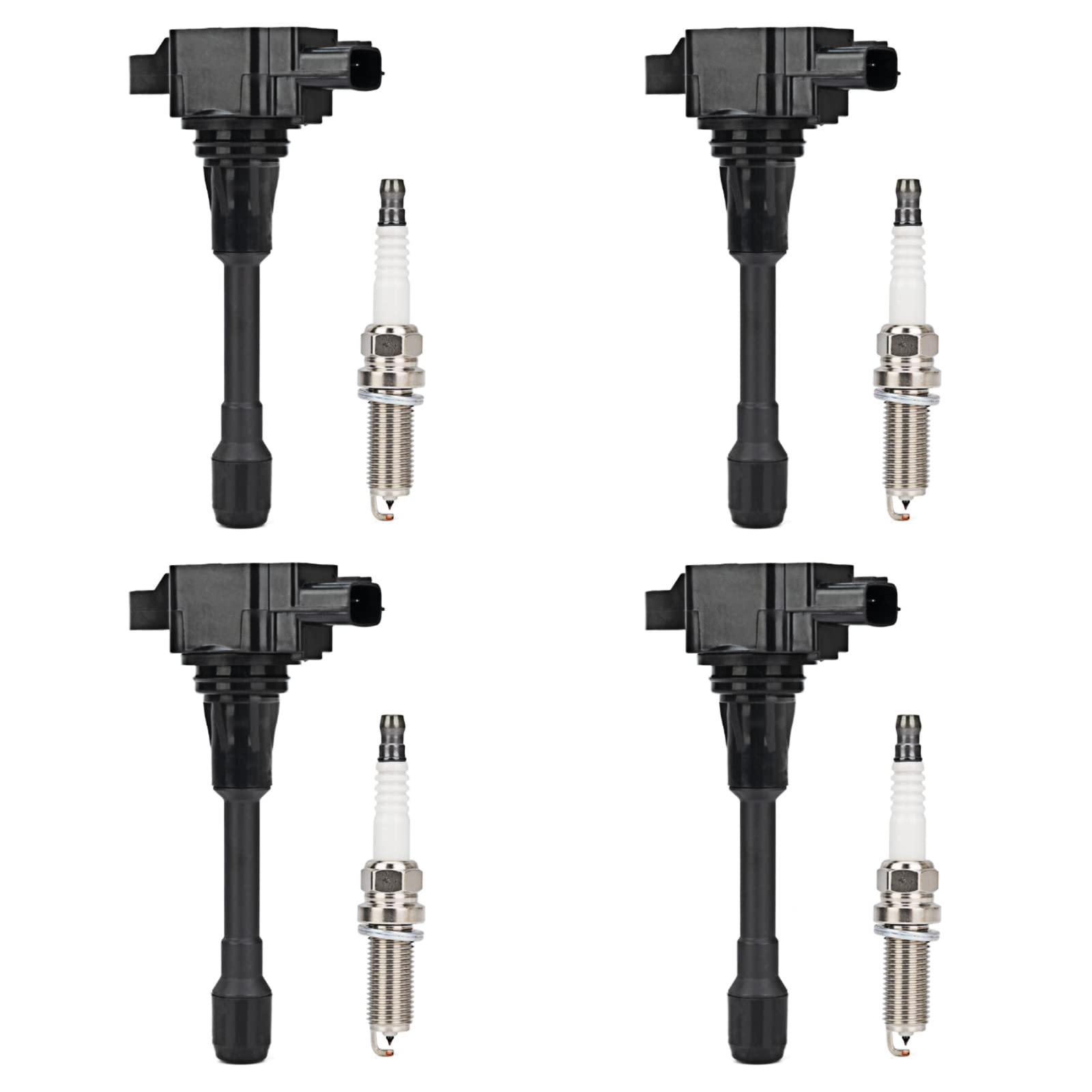4Pcs UF549 Ignition Coil Pack and 9029 Iridium Spark Plug Compatible with Nissan Altima Versa Sentra Rogue Cube QX60 NV200 2.5L 2.0L 1.8L 1.6L