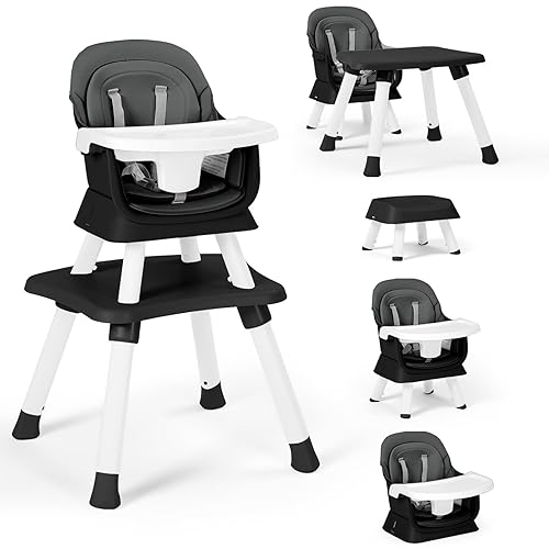TODEFULL Silla alta para bebé, sillas altas convertibles 8 en 1 para bebés y niños pequeños, asiento elevador de comedor para niños, mesa de bloque