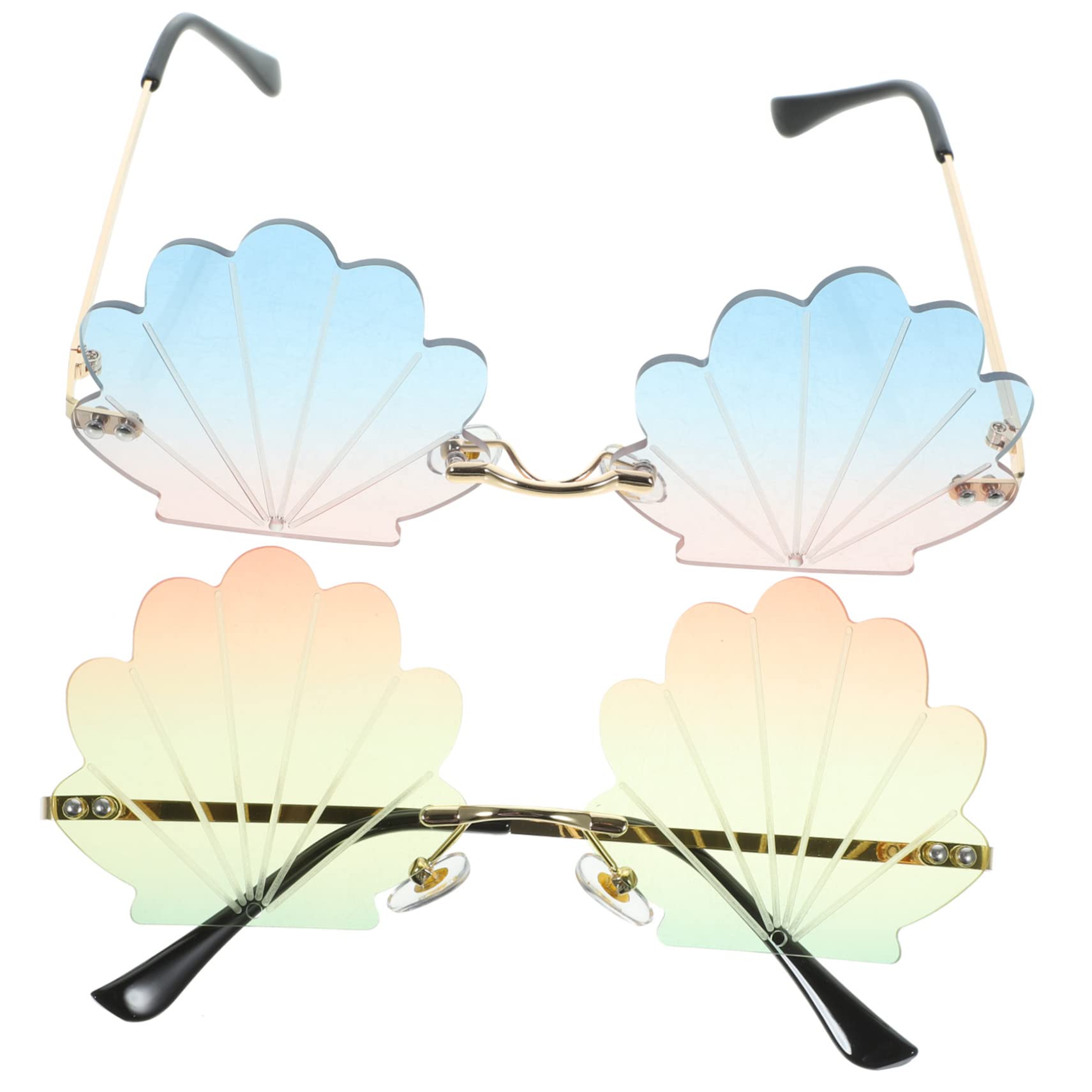 VALICLUD 2 Piezas De Gafas De Sol Gafas De Fiesta De Concha De Fiesta Favores De a Geniales De Colores Elegantes De a Para Adultos