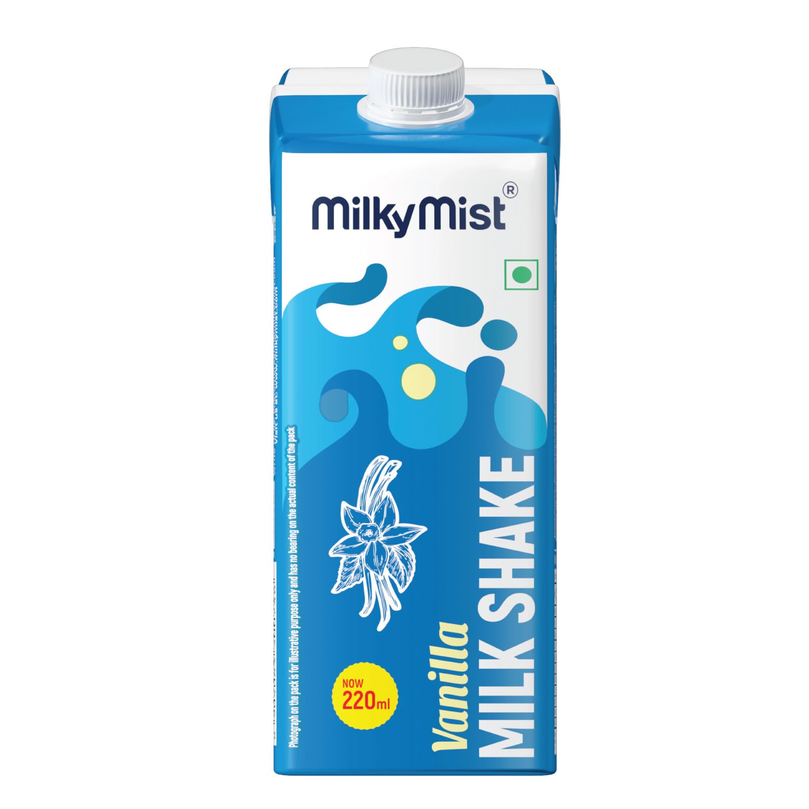 Milky Mist Milk Shake Vanilla Tetra Pack, 220 ml. : Amazon.in