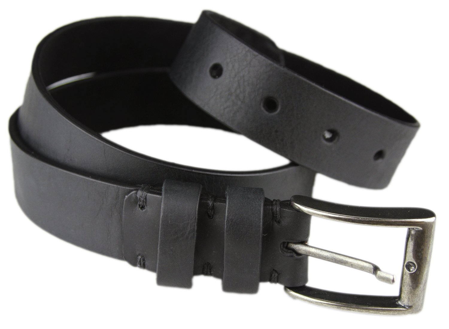 JD FiskMen's Leather Skinny Belt