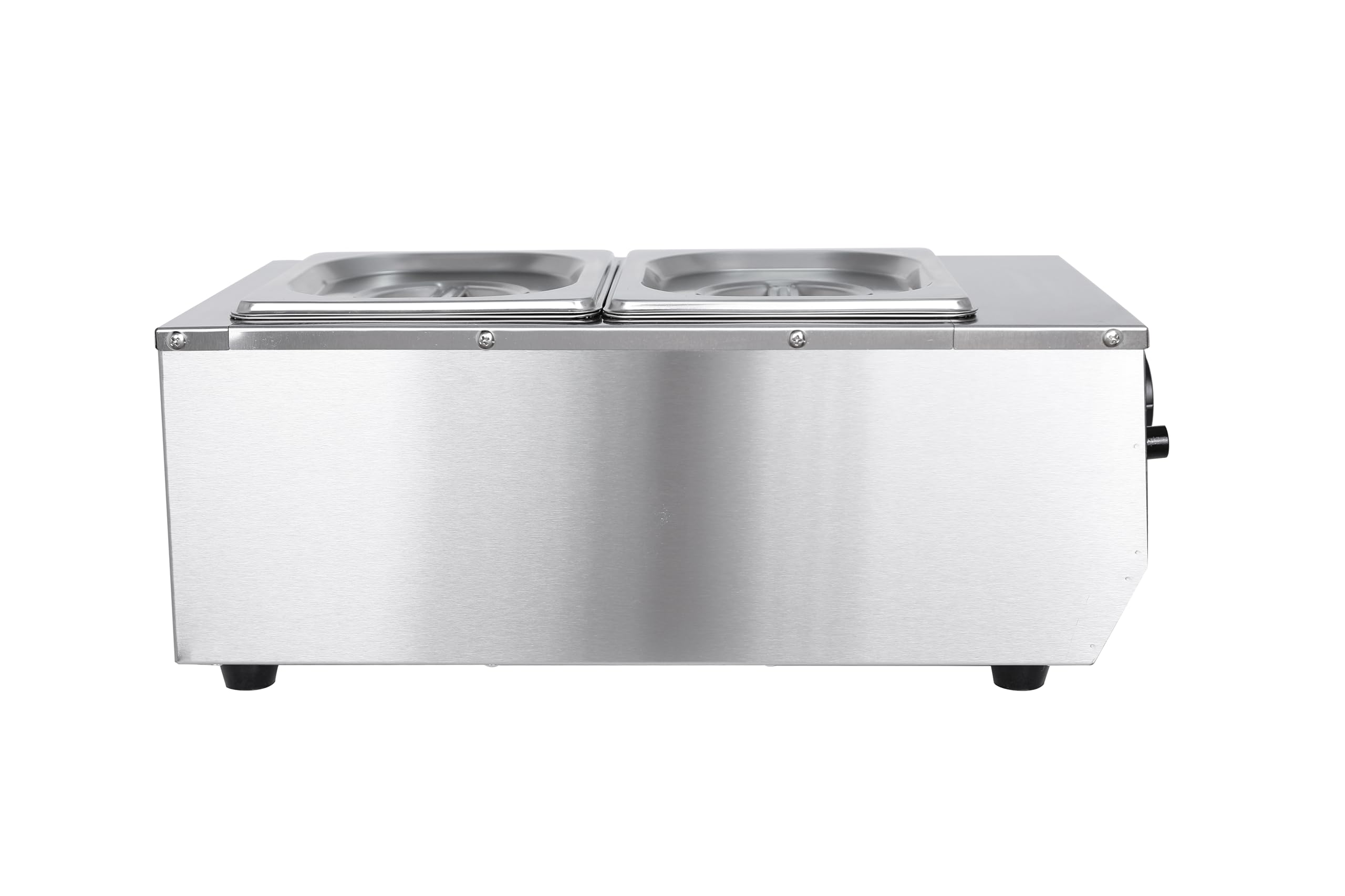 Hakka Tempéreuse à Chocolat, 1060W Fondoir à Chocolat Commercial avec Température Réglable 30~85℃, 2x1/6 GN Pans, Machine à Fondre et Chauffer le Chocolat Économe en Énergie pour Boulangerie/Café/Rest
