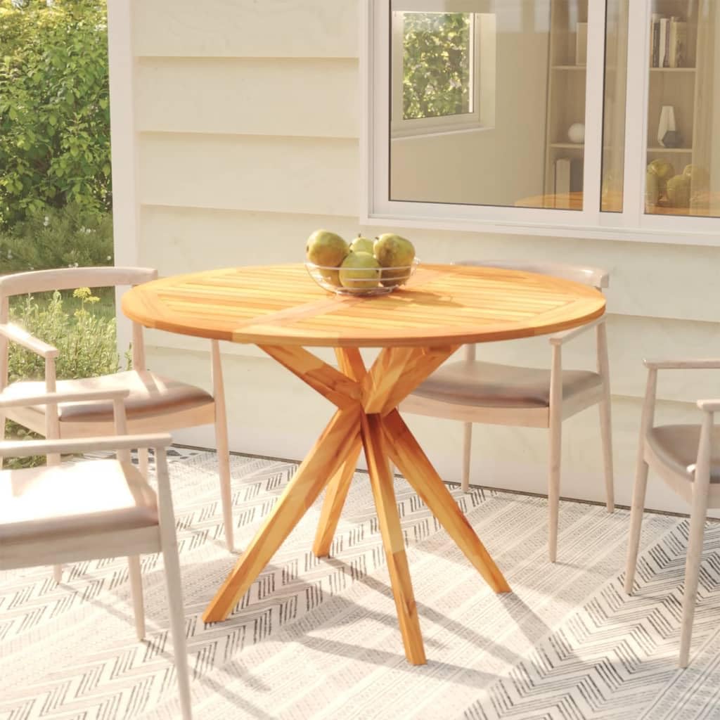 Casual Tables Patio Tables Outdoor Patio Coffee Tables Outdoor Patio Side Tables Patio Outdoor Tables Patio Lounge Tables Balcony Coffee Tables Patio Table 33.5"x33.5"x29.5" Solid Wood Acacia