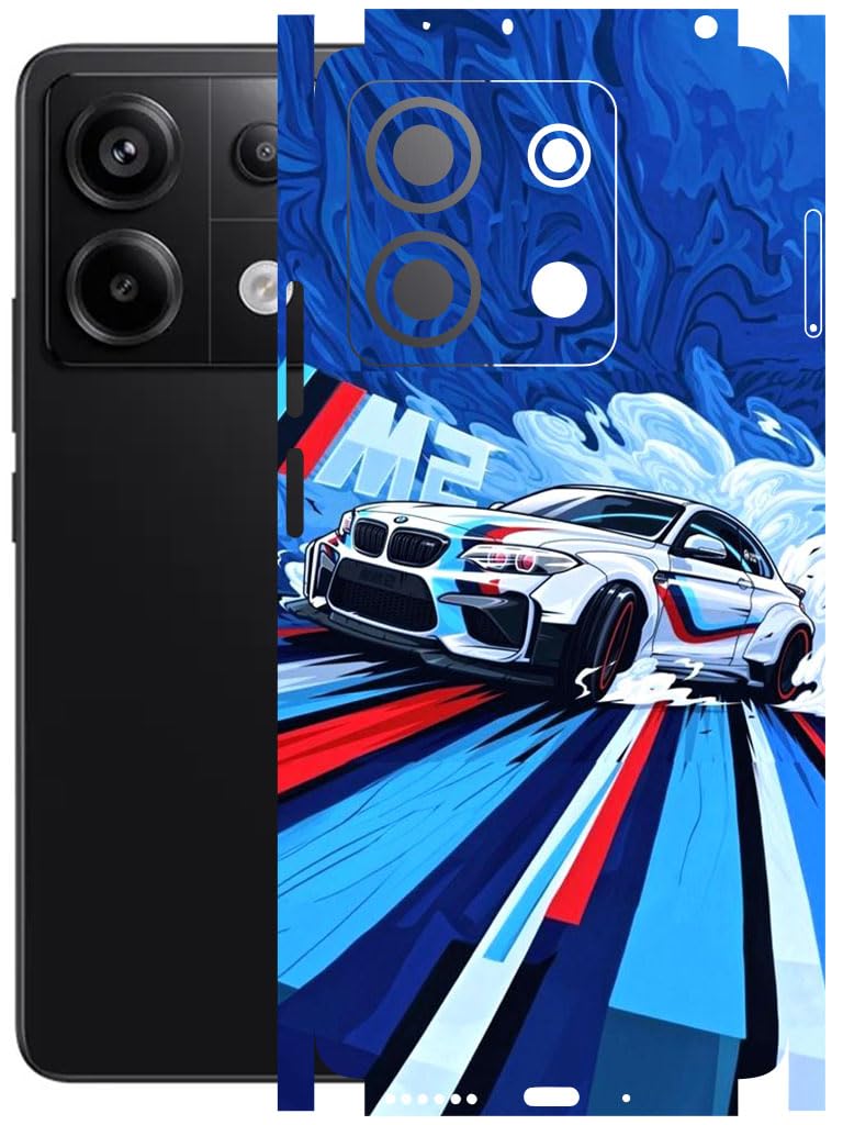 AtOdds - Full Body Back Screen Guard Protector Film - Lamination Wrap Skin Sticker Compatible with REDMI Note 13 (5G) | Scratchproof Matte Finish (BWM)-image-46