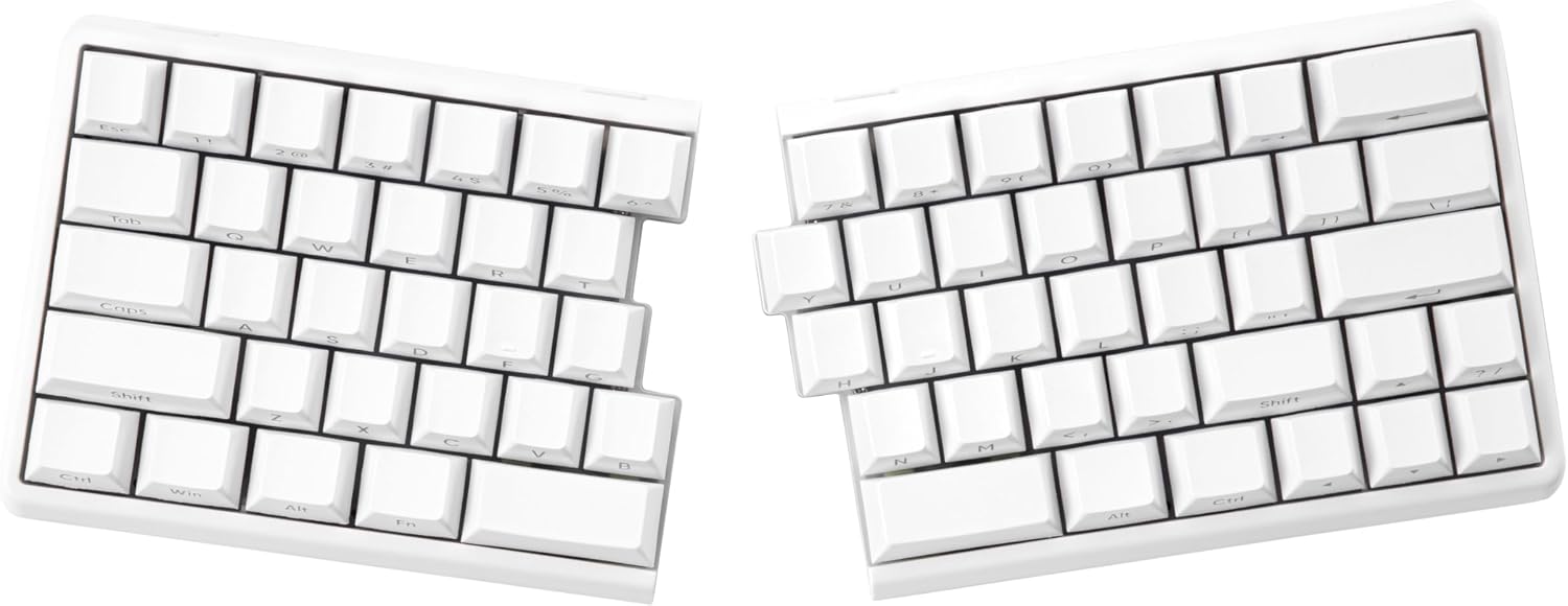 Lite Mechanial Keyboard Side Print Keycaps, 65 Keys ABS Key Caps White image 2