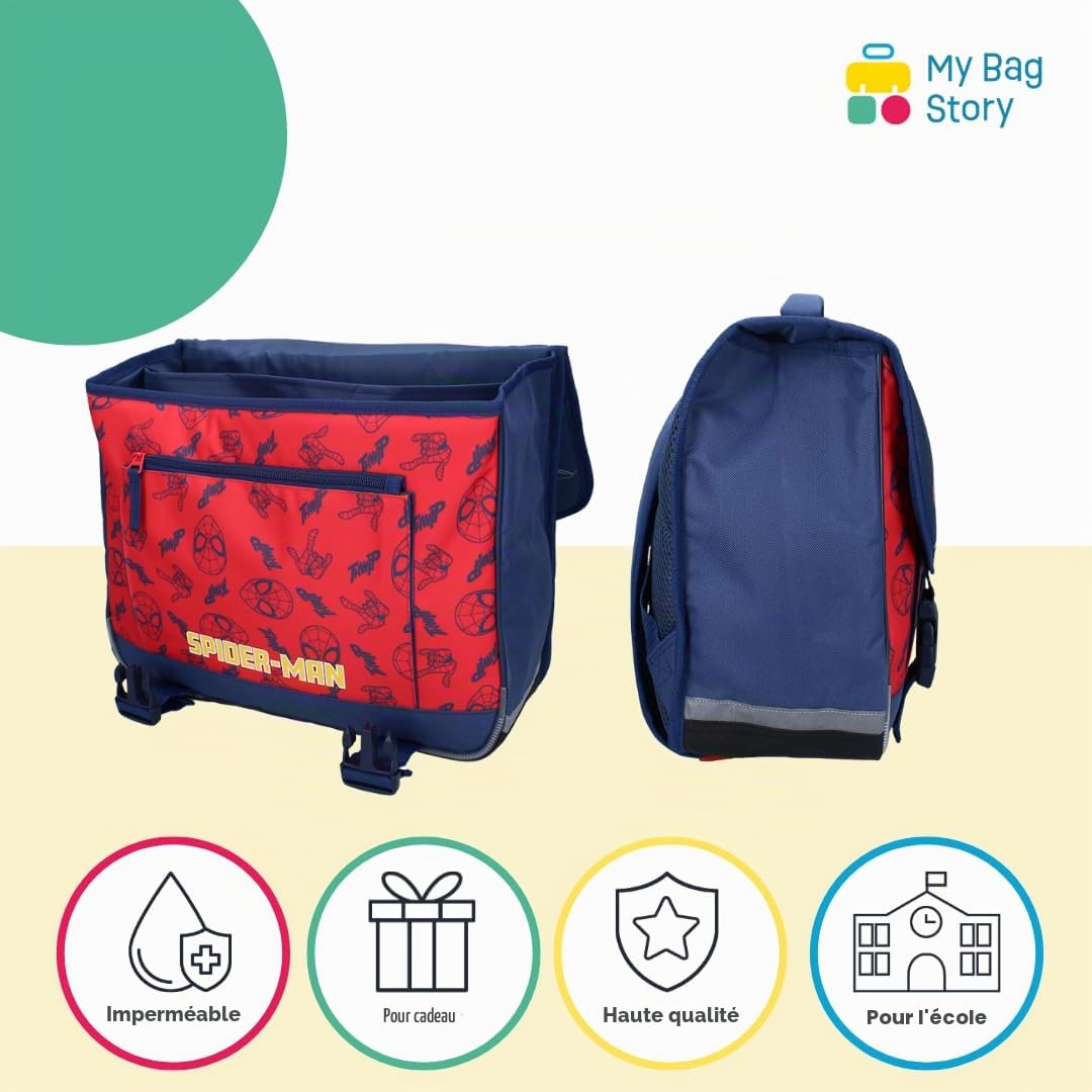 mybagstory - Cartable Spider-Man Garçon 33x38x12 cm