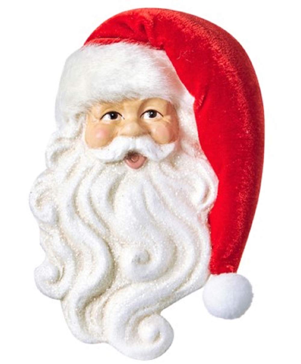 RAZ Imports6" Santa Claus Head Christmas Tree Ornament