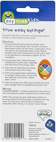 Miniatura 6 de EZY DOSE Jeringa oral para bebés y niños y dispensador, diseño verdaderamente fácil para medicina líquida, Tylenol, Motrin, fácil de administrar,