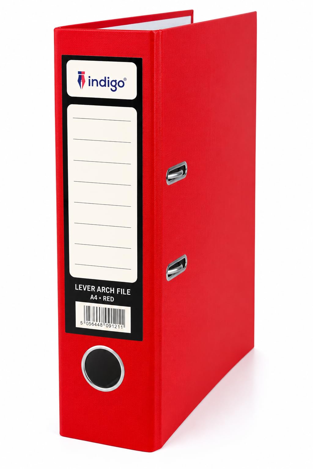 indigo® Premium A4 Office Lever Arch File - Durable, Organized File Storage -(FSC Certified, Red, 70mm Spine - 1 Pack)