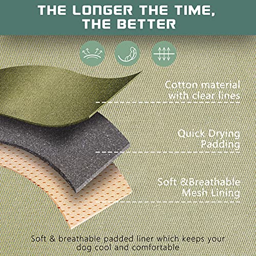 Bumbin 1-1-GREEN-M Tactical Dog Harness For Medium Dogs No Pull, Famous Tik Tok No Pull Dog Harness, Fit Smart Reflective Pet Walking Harness For Training, Adjustable Dog Vest Harness thumb #5