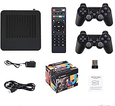 G11 Pro Game Box 4K HD TV Game Stick Video Game Console 256G Built in 60000+ Retro Games Portable Game Player Wireless Gamepad (256G 60000+Games)