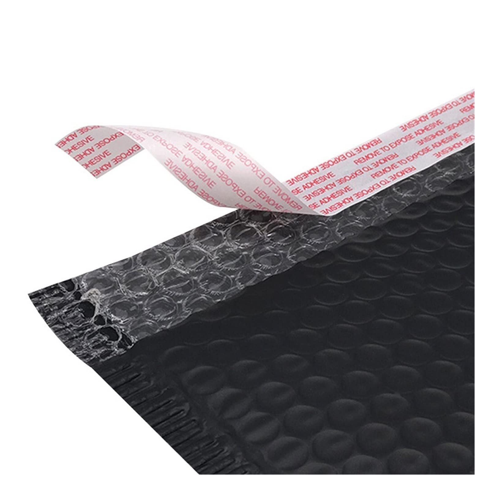 ZZSRJ 13 x 18 cm Busta Bolla 50 Pezzi di Sacchetto Imbottito imballaggio Nero, imballaggio di Trasporto, Borsa a ziplock (Color : 50pcs, Dimensione : 13 * 18cm)