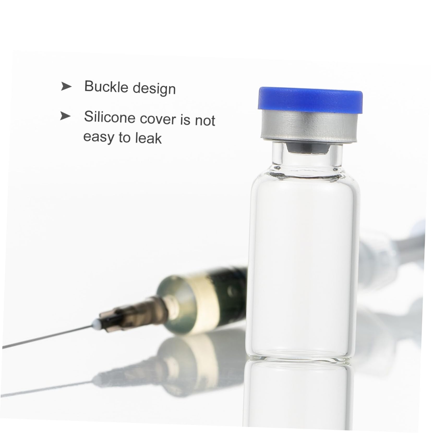 Cabilock 100piezas Transparentes de Vidrio para Aceites Esenciales Frascos de Vidrio con Tapa para Laboratorio Botellas de Vacías Rellenables para Uso Ciencias