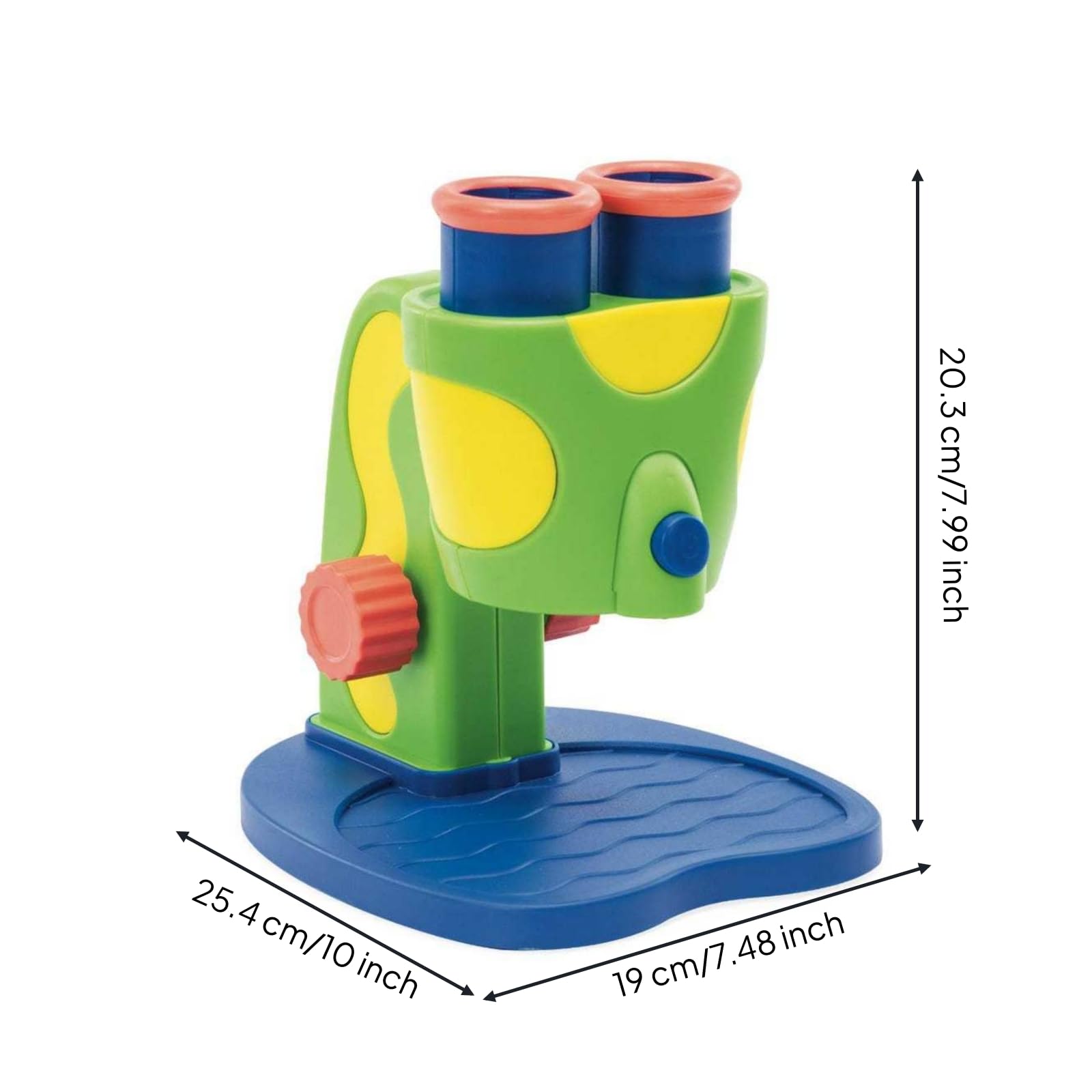 Microscopio Giocattolo Portatile Microscopio con Luce LED Didattico per Casa, Scuola