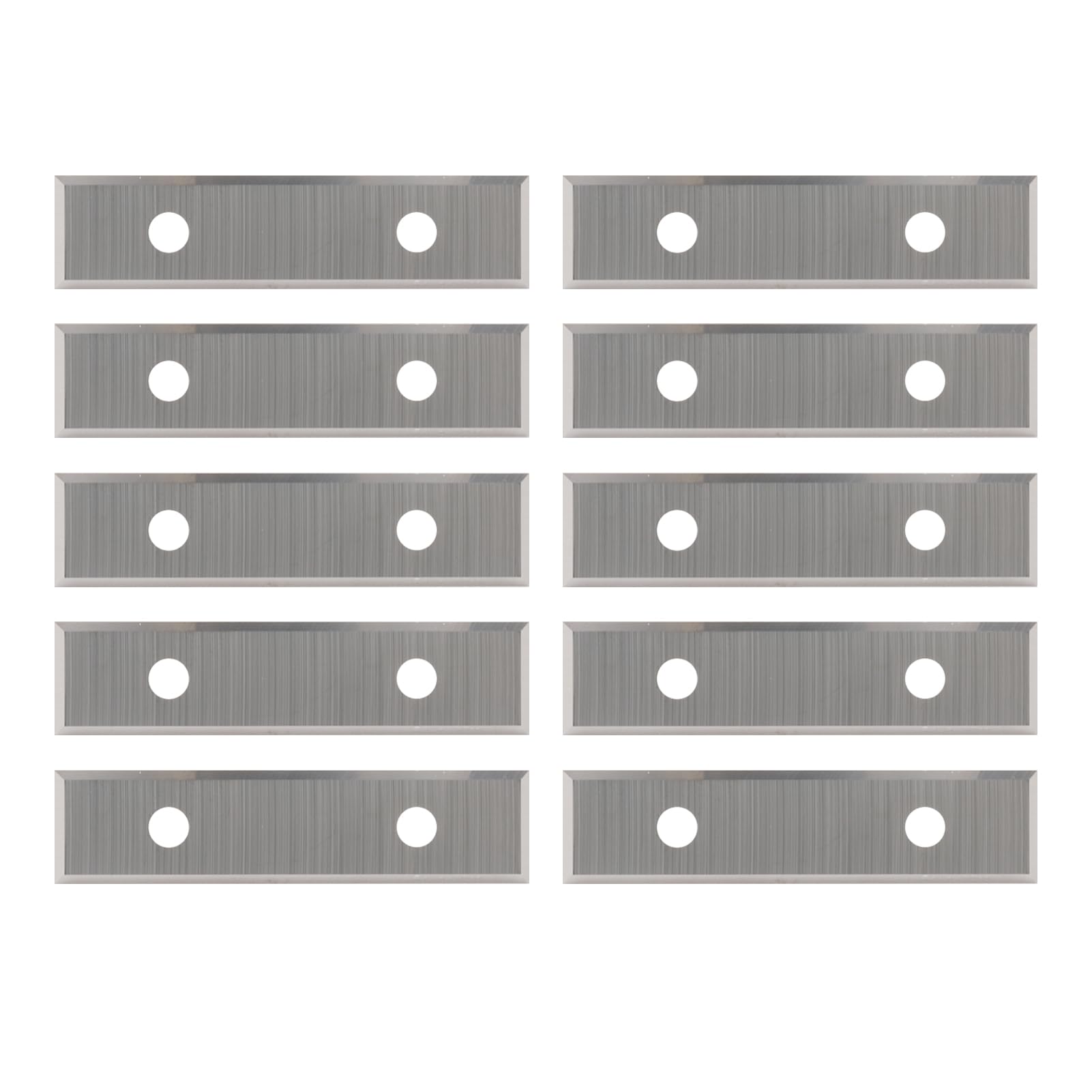 4 taglienti di taglio reversibile, lama intercambiabile, in metallo duro, spessore 1,5 mm, 10 lame di ricambio, 12 x 50 x 1,5 mm, per piastre reversibili, frese a filo (come ricambio)