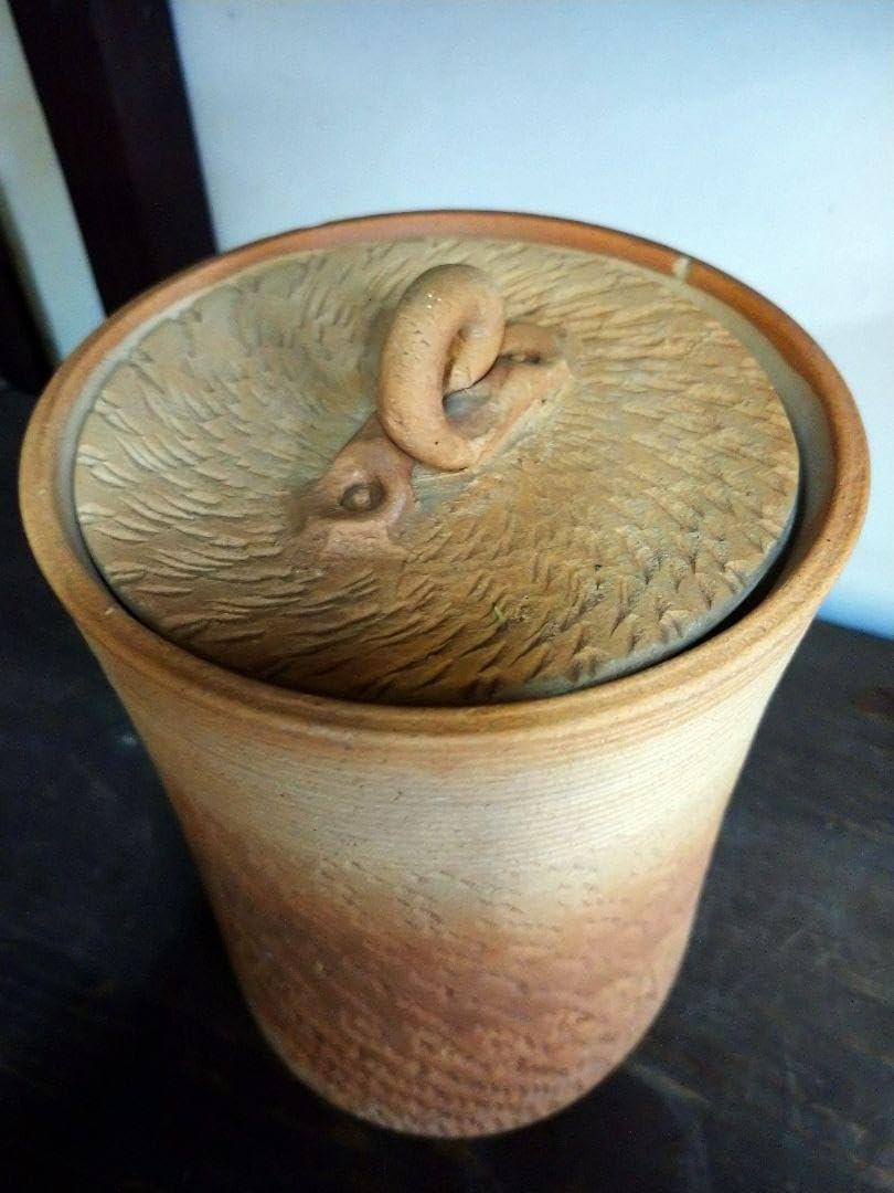 水さし　茶道具 茶器/茶道具 水指（水差し）】 瀬戸一重口 加藤芳右衛門作（大萱