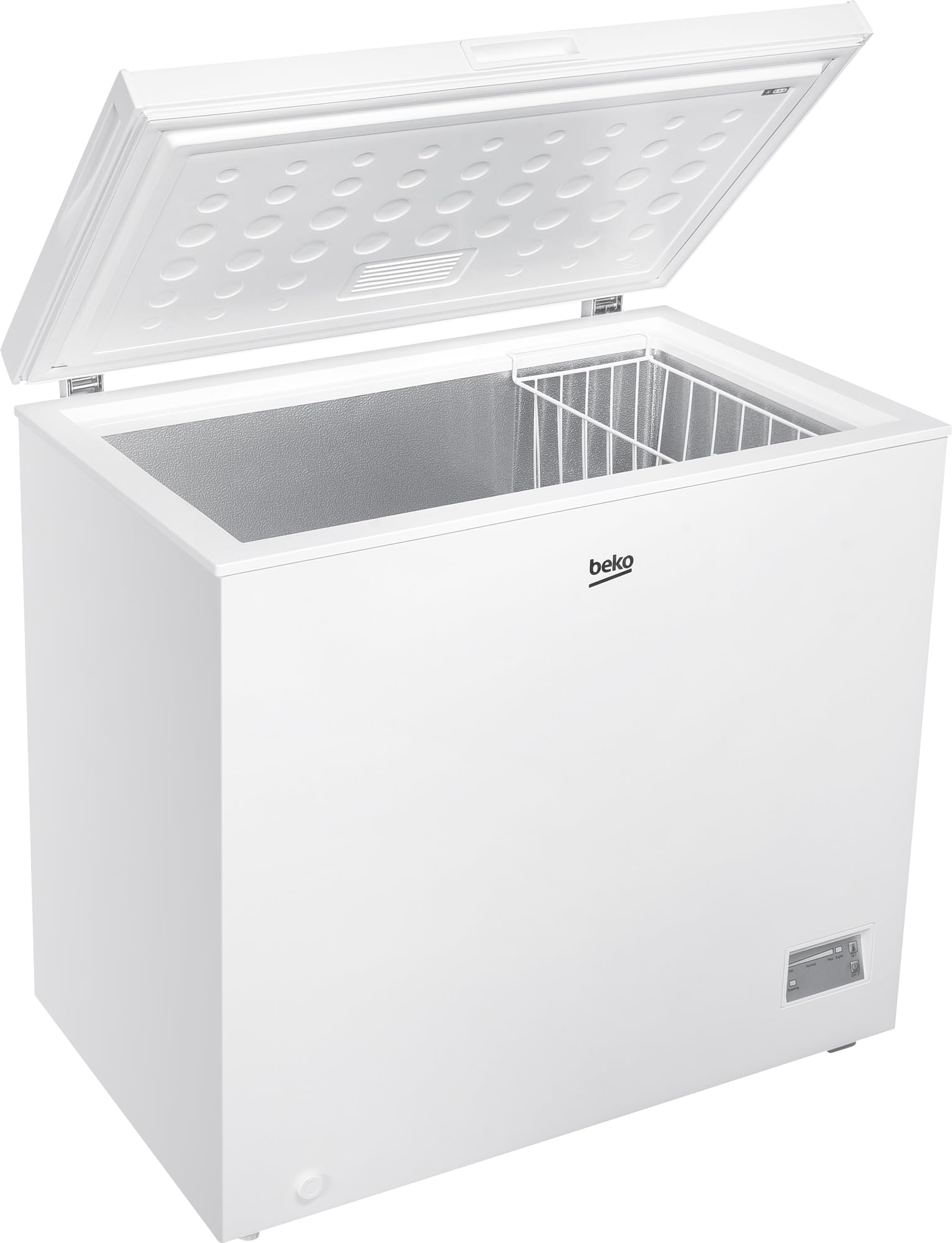 Beko CF200CWN - Frigorífico, 198 L, volumen neto, 1 cesta para congelador, función de congelación, ruedas de transporte, sistema indicador LED, 40 dB (A), blanco
