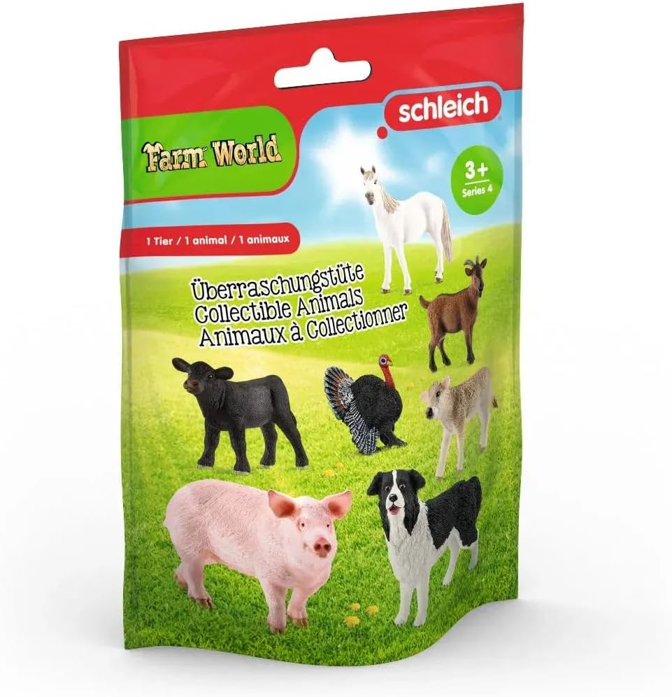 Schleich Farm World Surprise Toy for Kids with Mystery Farm Animal Figurine